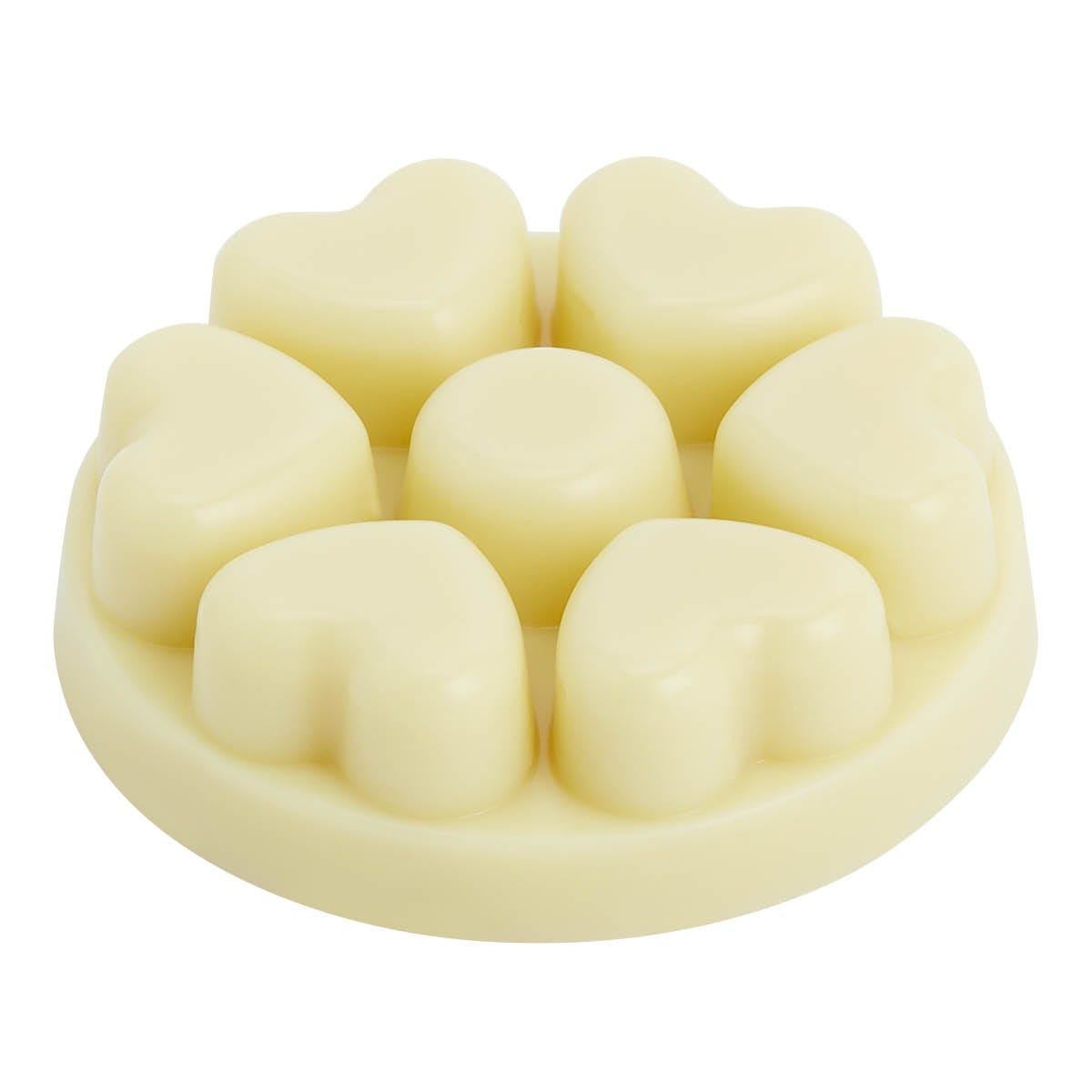 Almond Pear Tart Scent Plus Heart Melts on blank background