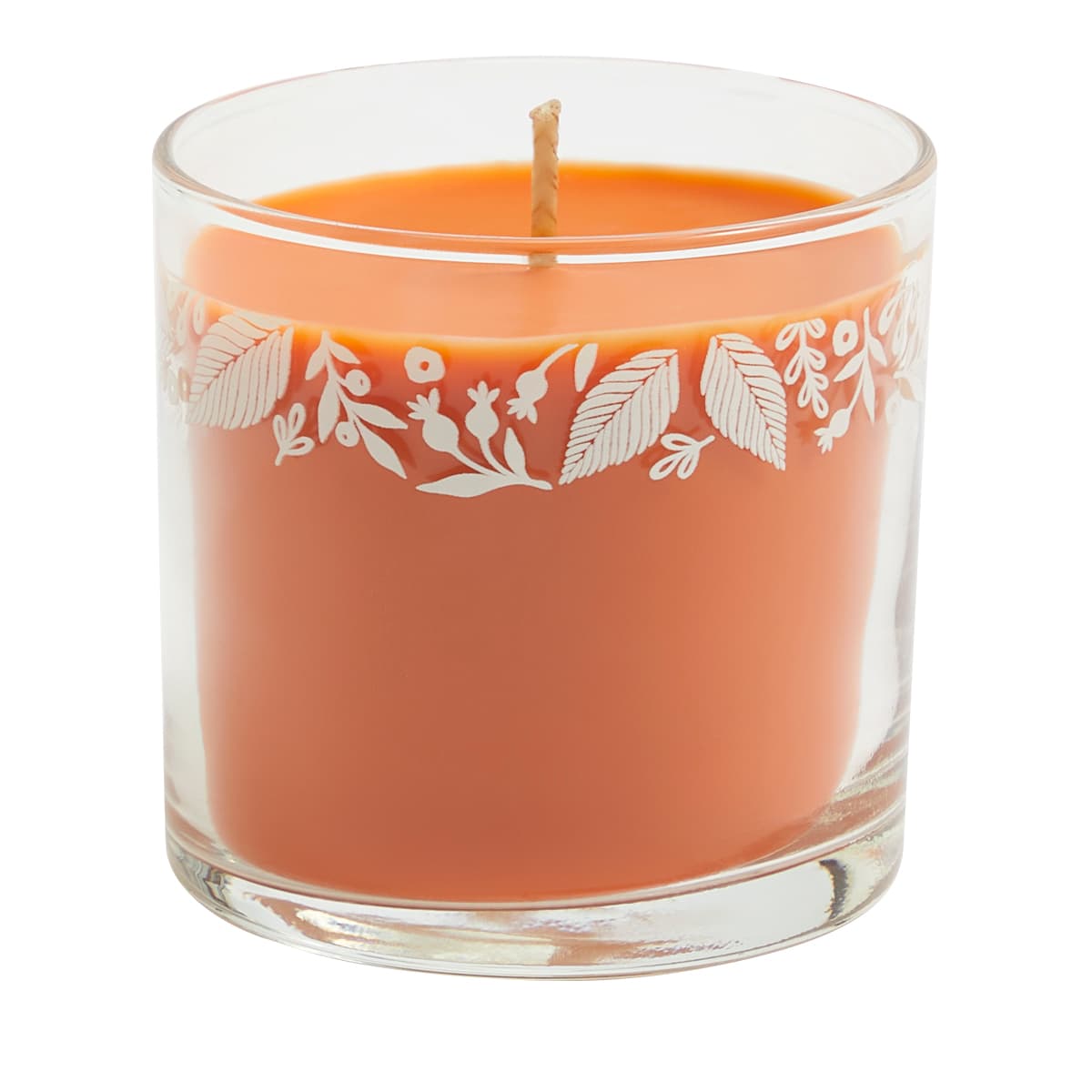 Woodland Pumpkin Mini Jar Candle against a white background.