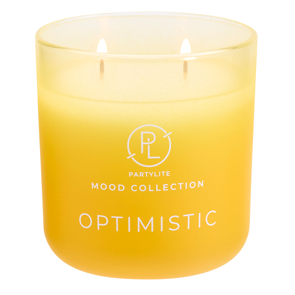 Optimistic Jar Candle from the Mood Collection against a white background.