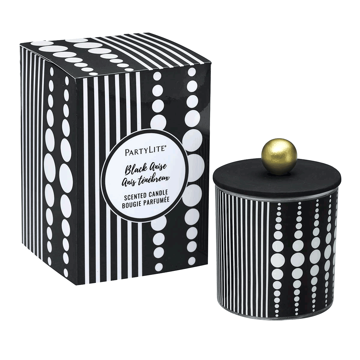 Black Anise Monochrome Jar Candle - PartyLite US